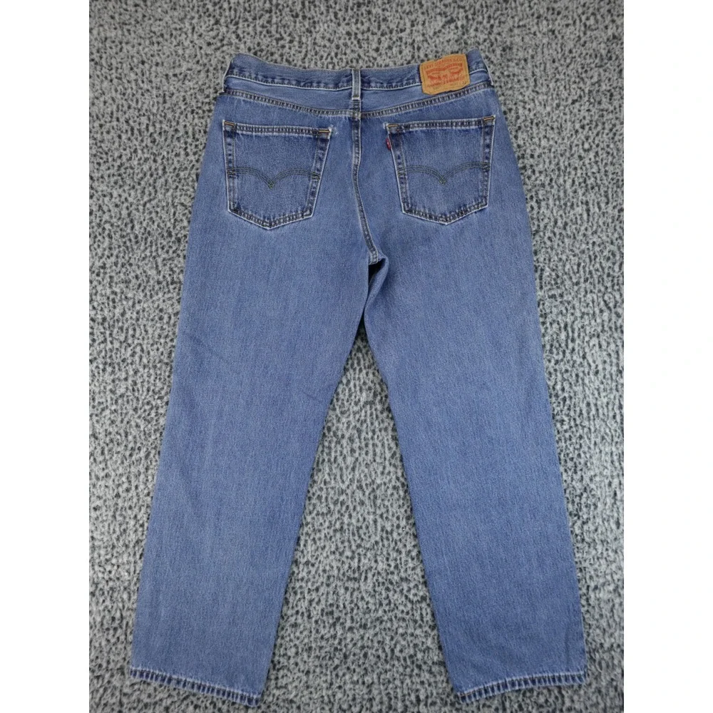 Levis 550 Regular Fit Blue Jeans Mens 36x32 Medium Wash Straight Leg‎ Denim